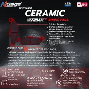 NGAGE HB 104 CERAMIC BREAKPAD FOR XPULSE 210 BACK